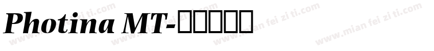 Photina MT字体转换